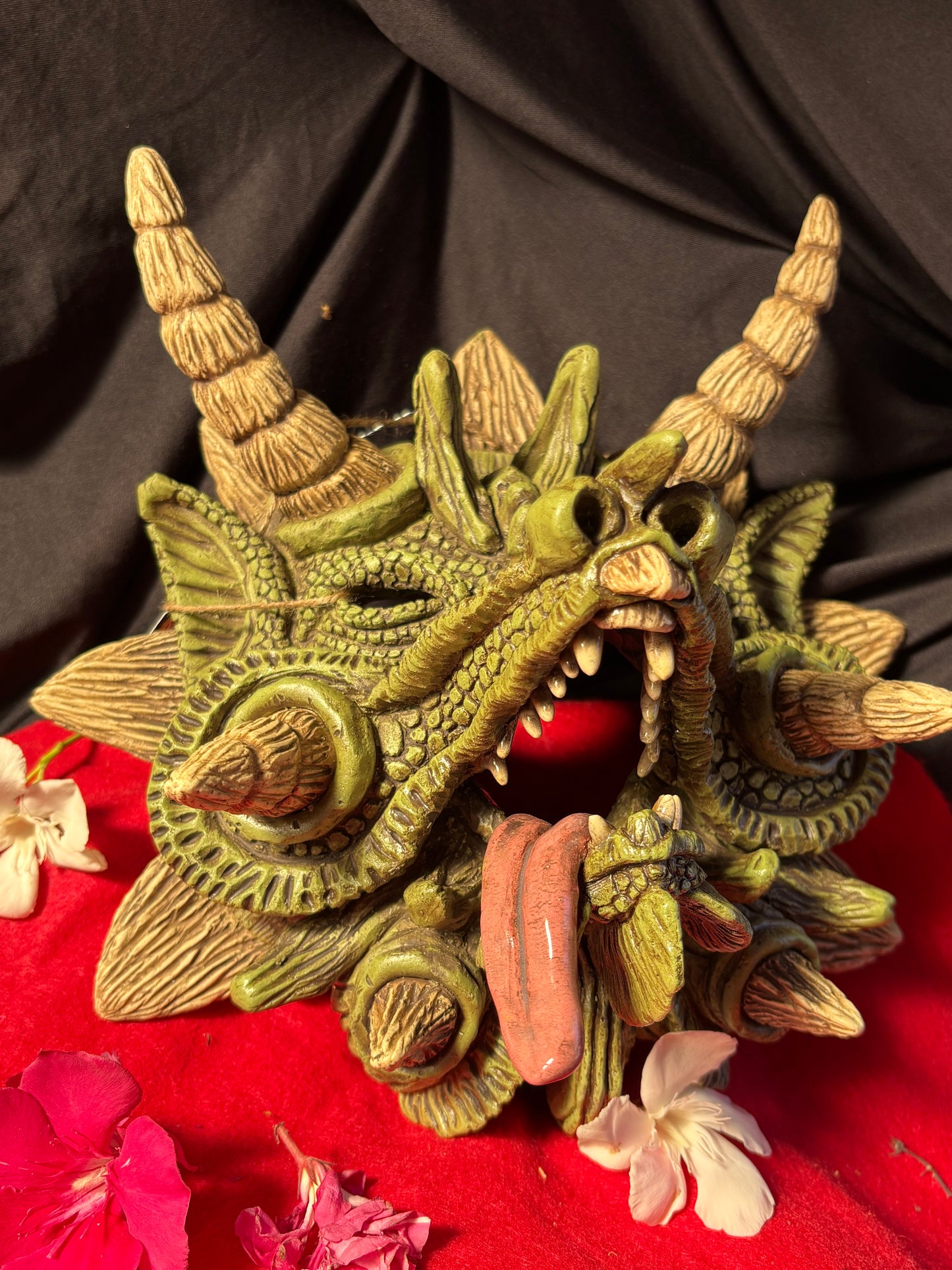 Large dragon wall trophy