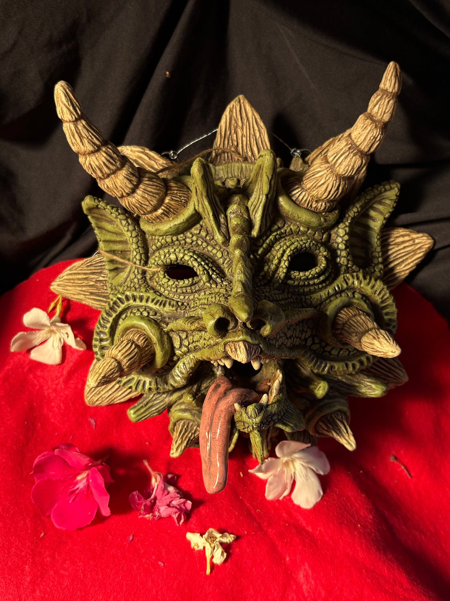 Large dragon wall trophy